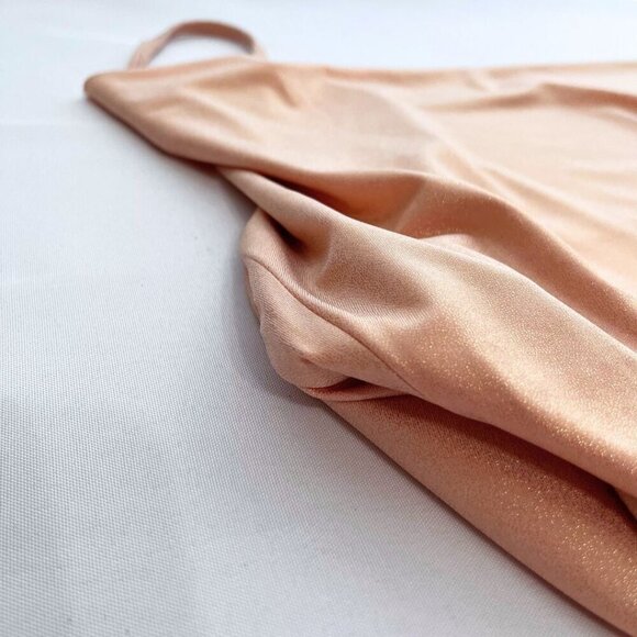 HOUSE OF CB LEONETTA METALLIC PINK COWL NECK OPEN BACK EVENING FORMAL DRESS - S - Picture 8 of 12